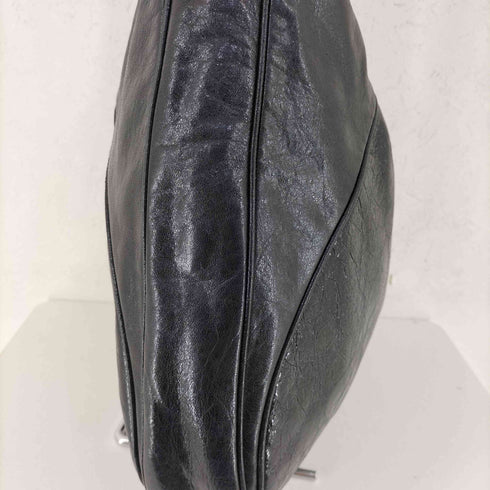 ジャンフランコフェレ GIANFRANCO FERRE イタリア製 Premium Curved Leather Bag プレミアム カーブド レザーバッグ ハーフムーン ワンショルダー Y2K レディース FREE