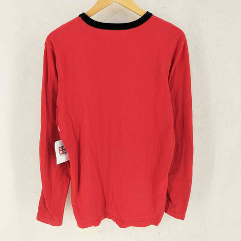 シュプリーム Supreme 17AW Tape Stripe L/S Pique Top テープ ストライプ ピケ トップ クルーネック 長袖 Tシャツ メンズ M