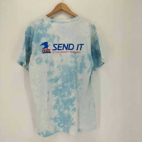 TETON GRAVITY RESEARCH テイトングラビティーリサーチ ロゴプリント タイダイクルーネックTシャツ メンズ import:L