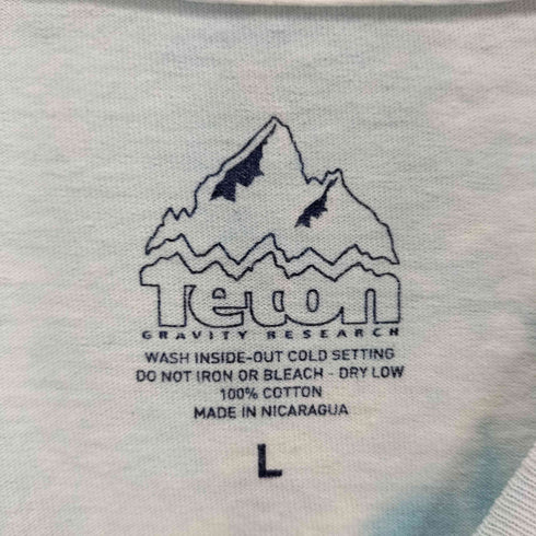 TETON GRAVITY RESEARCH テイトングラビティーリサーチ ロゴプリント タイダイクルーネックTシャツ メンズ import:L