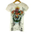 IN VEIN USA製 ラインストーン 両面 グラフィックデザイン 半袖 Tシャツ Y2K レディース import:M