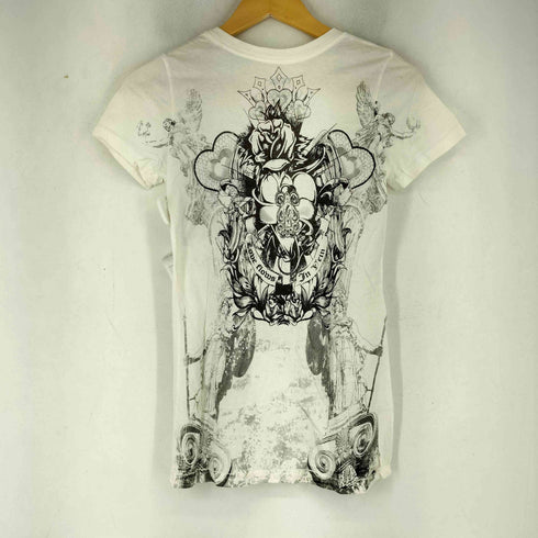 IN VEIN USA製 ラインストーン 両面 グラフィックデザイン 半袖 Tシャツ Y2K レディース import:M