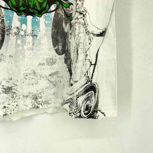 IN VEIN USA製 ラインストーン 両面 グラフィックデザイン 半袖 Tシャツ Y2K レディース import:M