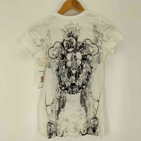 IN VEIN USA製 ラインストーン 両面 グラフィックデザイン 半袖 Tシャツ Y2K レディース import:M