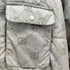 ステューシー Stussy 90S 紺タグ OLD Monogram Quilted Jacket 総柄 中綿 モノグラム キルティング パデット ジャケット メンズ import:L