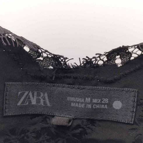 ザラ ZARA ZW COLLECTION レースロングトップス レディース import:M