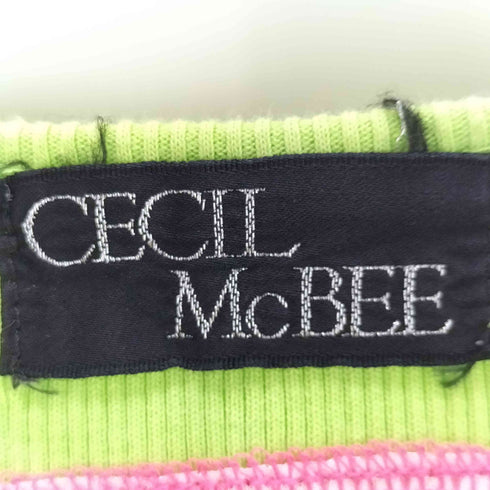 セシルマクビー CECIL McBEE ドクロ ラメ タンクトップ Y2K レディース JPN:M