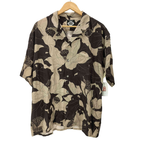 バッズプール BUDSPOOL × GAKKIN 25SS 浮蓮華 Floating Lotus HAWAIIAN SHIRT 開襟 オープンカラー ハワイアン アロハ シャツ レーヨン 100% メンズ JPN:L