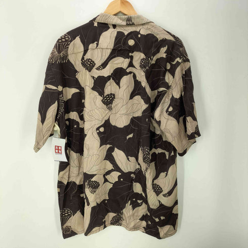 バッズプール BUDSPOOL × GAKKIN 25SS 浮蓮華 Floating Lotus HAWAIIAN SHIRT 開襟 オープンカラー ハワイアン アロハ シャツ レーヨン 100% メンズ JPN:L
