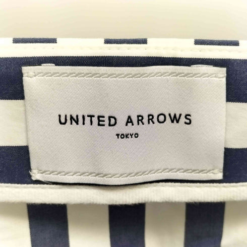 ユナイテッドアローズ UNITED ARROWS ロンドンストライプ パネル マーメードフレアスカート レディース 36
