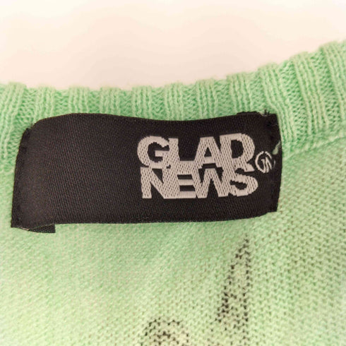 グラッドニュース GLAD NEWS ハート ラメ 両面グラフィックデザイン タンクトップ Y2K レディース