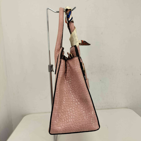cat allamanda クロコダイル型バッグ 2Way ハンドバッグ レディース