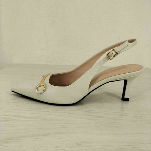 チャールズアンドキース CHARLES&KEITH ホースビット ポインデッドトゥスリングバックパンプス レディース JPN:36