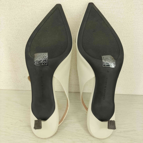チャールズアンドキース CHARLES&KEITH ホースビット ポインデッドトゥスリングバックパンプス レディース JPN:36