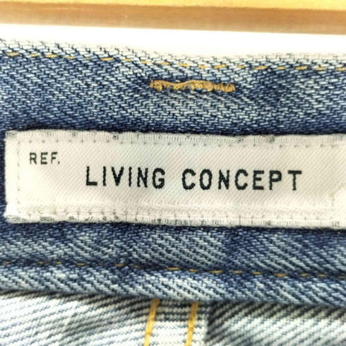 リビングコンセプト LIVING CONCEPT ジップフライ テーパードデニムパンツ メンズ JPN:1