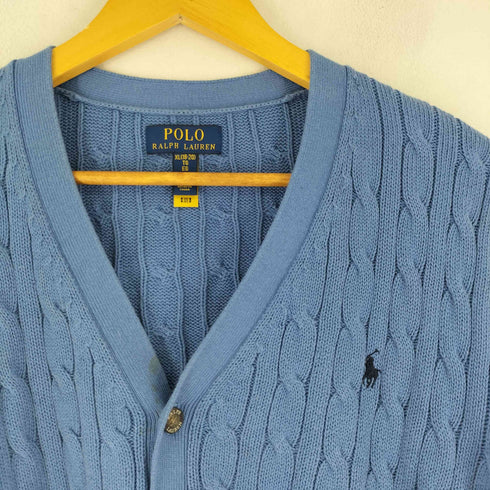 ポロラルフローレン POLO RALPH LAUREN スモールポニー刺繍 ケーブルニット カーディガン メンズ JPN:XL