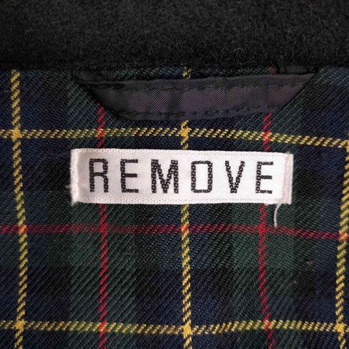 90S REMOVE リムーヴ ウールカシミヤ混 裏地チェックハリントンジャケット メンズ import:S
