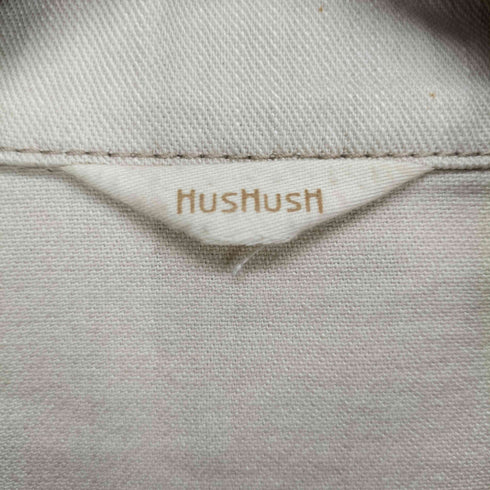 hushush ハッシュアッシュ スタンドカラー ベルト付 コットン ハーフコート Y2K レディース M