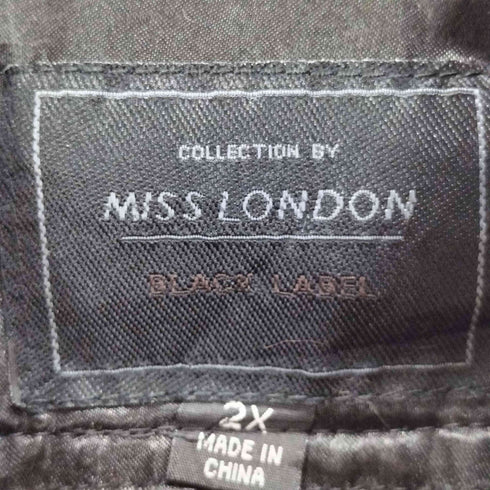 MISS LONDON ワッペン サテンブルゾン メンズ 2X