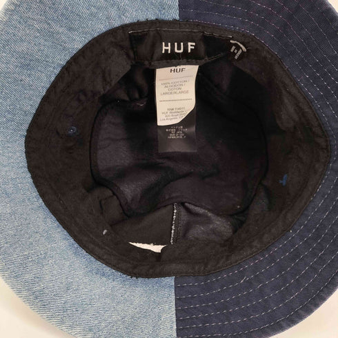 ハフ HUF BLOCK OUT BUCKET ブロックアウト デニム バケットハット メンズ