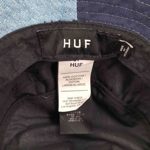 ハフ HUF BLOCK OUT BUCKET ブロックアウト デニム バケットハット メンズ