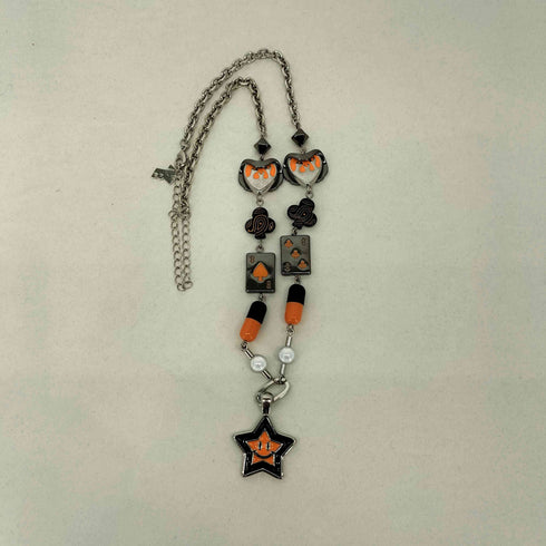 メゾンエメラルド MAISON EMERALD Orange Lucky Star Smiley Necklace オレンジ ラッキースター スマイリー ネックレス メンズ