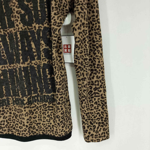 Sky Bomber Y2K レオパード柄 スタッズ オフショル レディース JPN:L