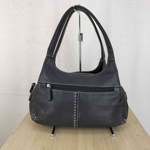 shrunk leather シボ革 レザー ステッチ デザイン ハンドバッグ Y2K レディース