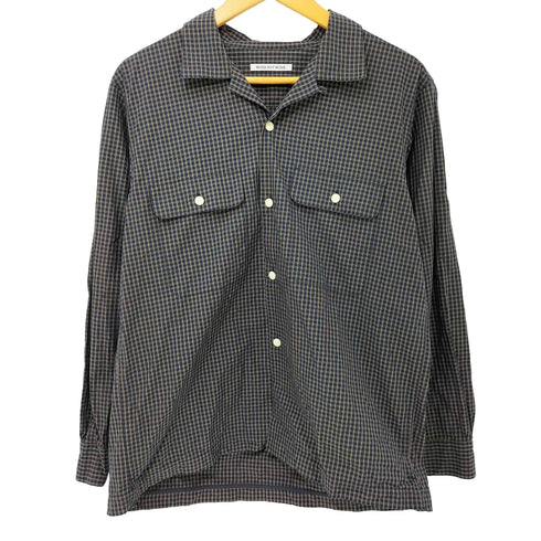 ワークノットワーク work not work Checked Open collar Shirts チェック 開襟 長袖シャツ メンズ JPN:M