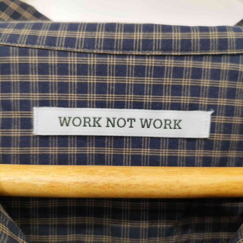 ワークノットワーク work not work Checked Open collar Shirts チェック 開襟 長袖シャツ メンズ JPN:M