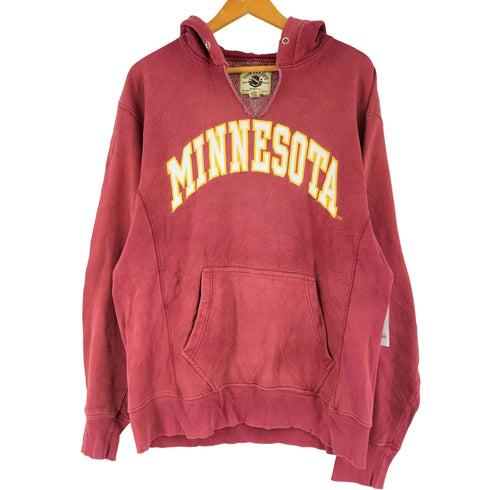 スティーブ バリース STEVE&BARRYS MINNESOTA 襟元カットオフ プルオーバーパーカー メンズ JPN:M