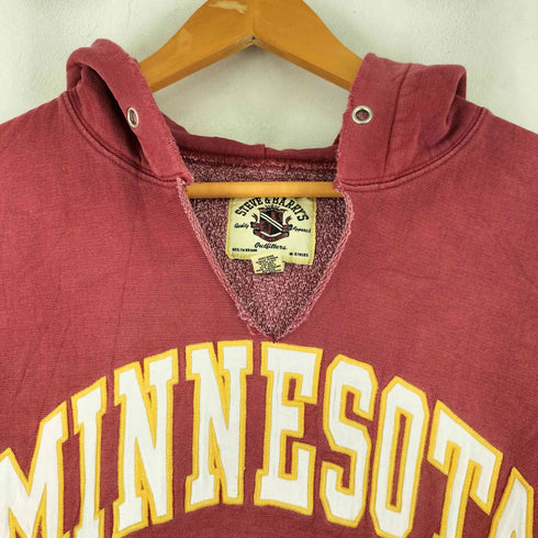 スティーブ バリース STEVE&BARRYS MINNESOTA 襟元カットオフ プルオーバーパーカー メンズ JPN:M