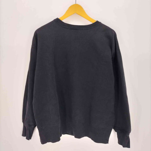 ポロジーンズカンパニーラルフローレン POLO JEANS COMPANY RALPH LAUREN 90-00S 黒タグ 星条旗 プリント クルーネック スウェット メンズ