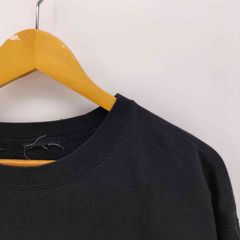 ポロジーンズカンパニーラルフローレン POLO JEANS COMPANY RALPH LAUREN 90-00S 黒タグ 星条旗 プリント クルーネック スウェット メンズ