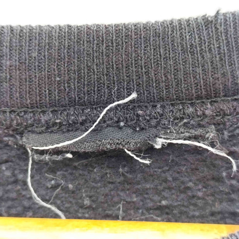 ポロジーンズカンパニーラルフローレン POLO JEANS COMPANY RALPH LAUREN 90-00S 黒タグ 星条旗 プリント クルーネック スウェット メンズ