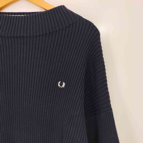 フレッドペリー FRED PERRY ボリュームスリーブ モックネックニット プルオーバー レディース 10