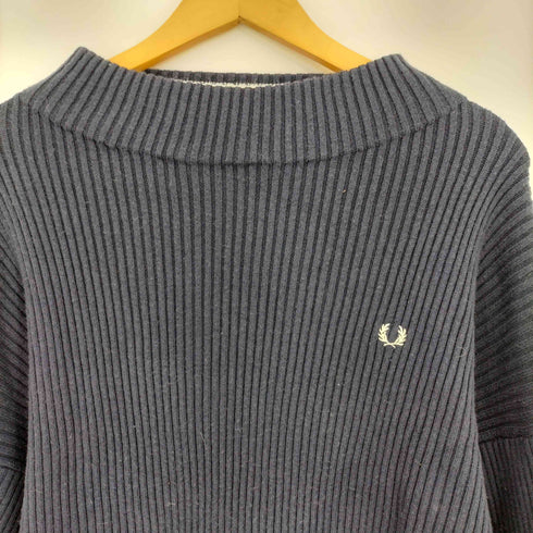 フレッドペリー FRED PERRY ボリュームスリーブ モックネックニット プルオーバー レディース 10