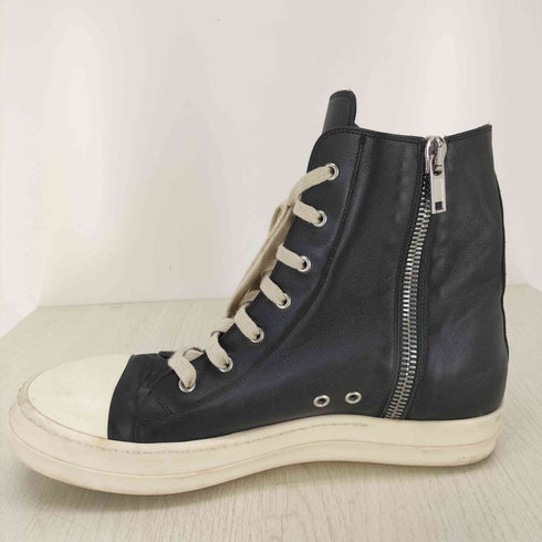 リックオウエンス RICK OWENS Ramones Sneaks ラモーンズ スニークス レザー ハイカットスニーカー メンズ 44