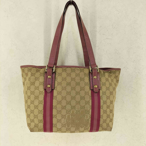 グッチ GUCCI ggキャンバス トートバッグ チャーム付き gg canvas tote bag with charm レディース