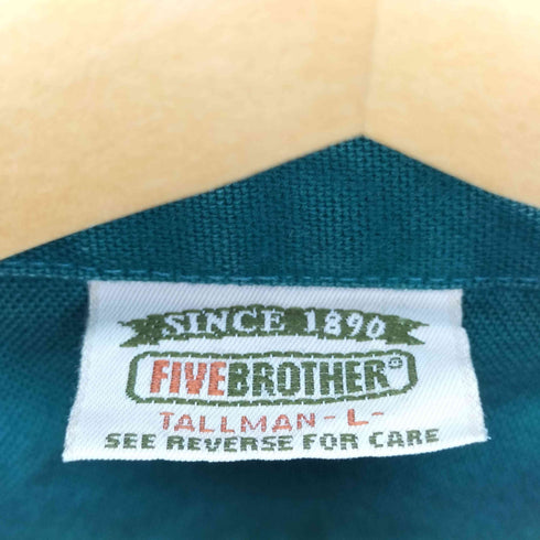 ファイブブラザー FIVE BROTHER ダック地 ワークシャツ メンズ import:L