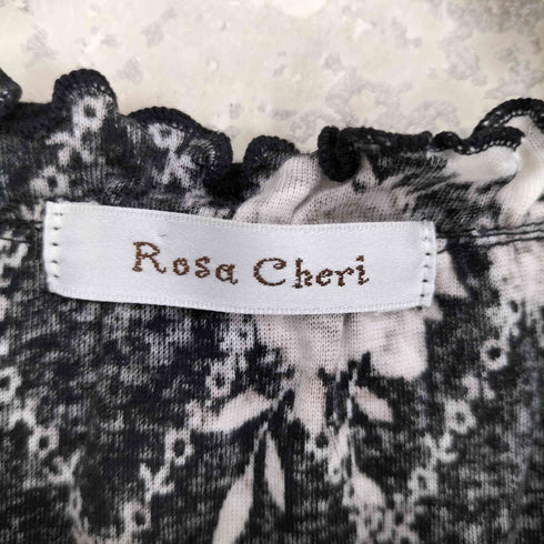 Rosa Cheri ローザシェリ フェミニン ガーリー 姫ギャル 森ガール 花柄 フリル レース 半袖 トップス Y2K レディース S