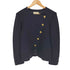 KIMIJIMA BOUTIQUE キミジマブティック アシンメトリー 金ボタン ノーカラー ジャケット elegance レディース 9