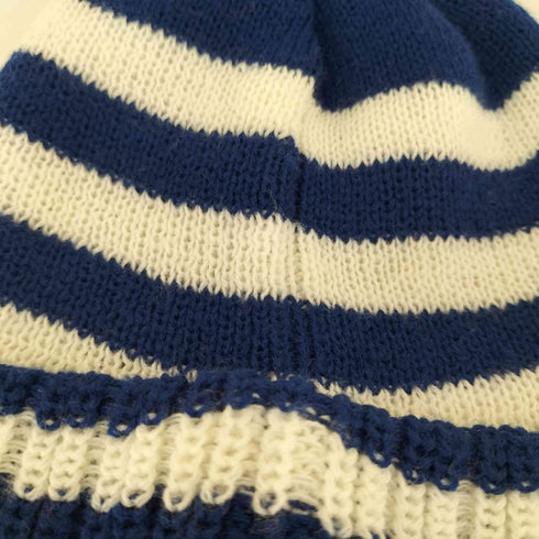 インフィルダーデザイン INFIELDER DESIGN アクリル ボーダー ボンボン ニット帽 メンズ