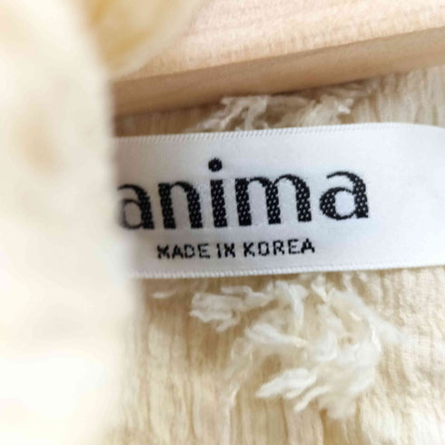 anima ラッフルフリル デザインブラウス casual レディース FREE