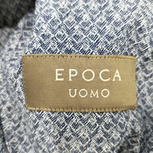 エポカウォモ Epoca uomo コットン リネン シルク 2B 背抜き テーラードジャケット メンズ JPN:46