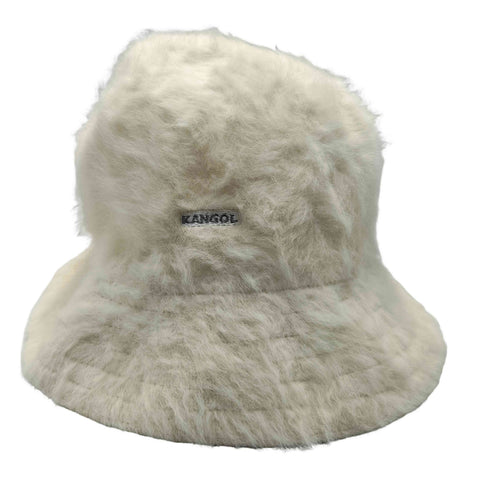カンゴール KANGOL アンゴラ混 ロゴ刺繍 バケットハット レディース L