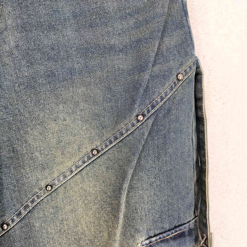 アナップ ANAP スタッズ デザイン カーゴ デニムパンツ Y2K レディース M