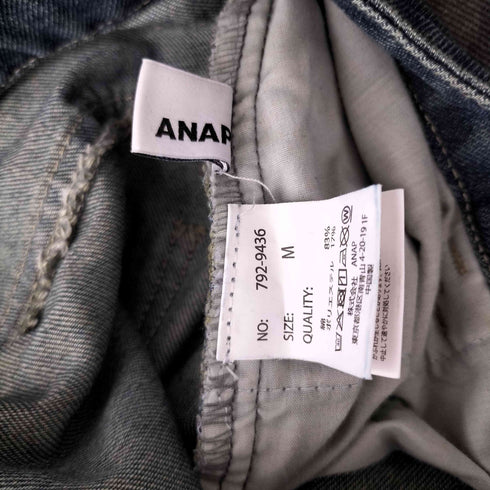 アナップ ANAP スタッズ デザイン カーゴ デニムパンツ Y2K レディース M