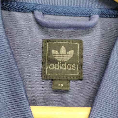 アディダスオリジナルス adidas Originals 00S 復刻 ベロア ロゴ 刺繍 ジップ ジャージ メンズ XO