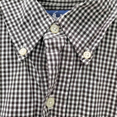 ラルフローレン RALPH LAUREN 90S CLASSIC FIT ポニー刺繍 L/S ギンガムチェック ボタンダウン シャツ メンズ import:L